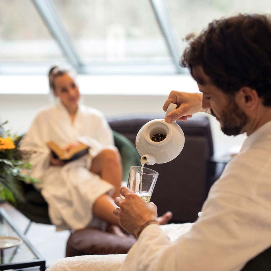 Navigationspunkt Teebar & gesunde Erfrischung